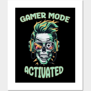 GAMING MODE ACTIVATED Posters and Art